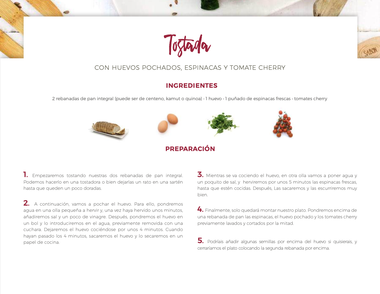 Receta paso a paso